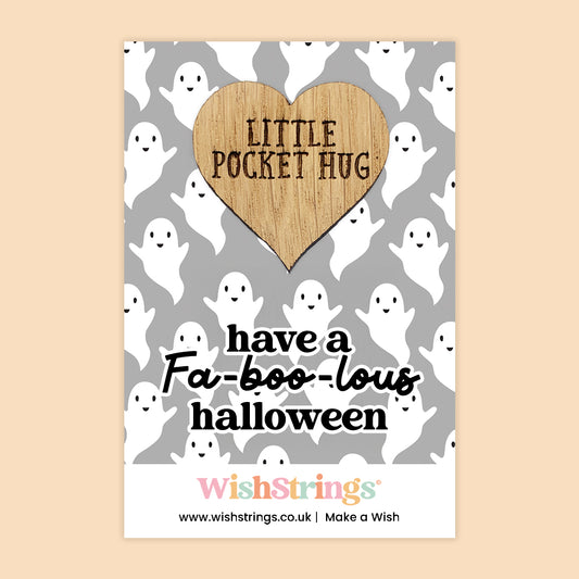 FA-BOO-LOUS HALLOWEEN - Oak Pocket Hug Token (J313)