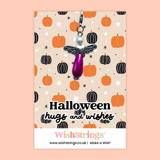 Halloween Hugs & Wishes -  Wish Angels, Clip on Keepsake | J315