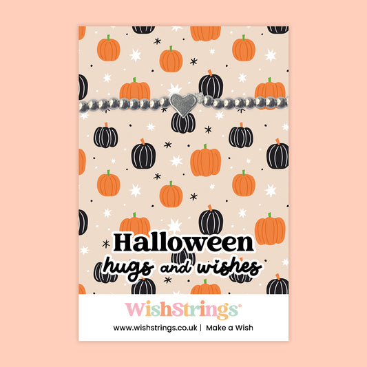 Halloween Hugs & Wishes - Heart Beaded Bracelet - J315