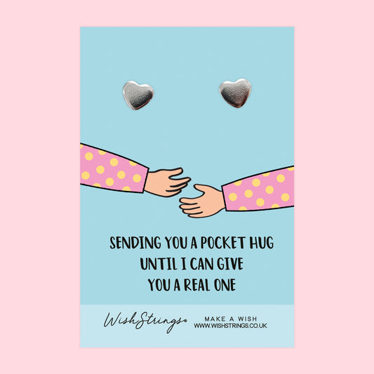 Sending Hugs - Heart Stud Earrings | J316