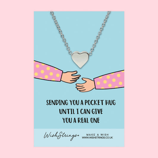 Sending Hugs  - Heart Necklace - J316