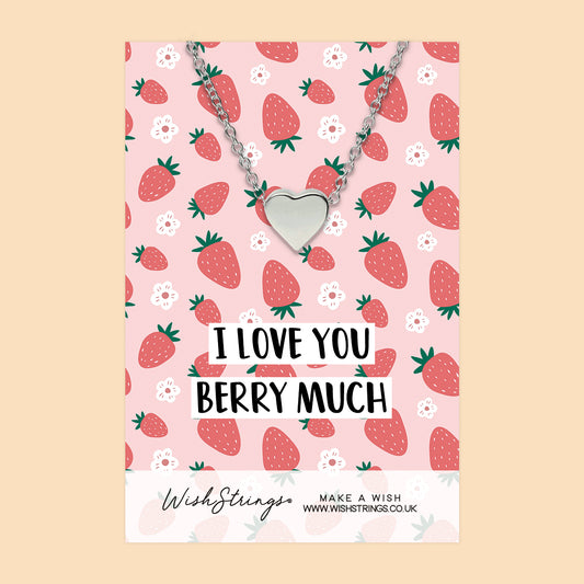 Love You Berry Much - Heart Necklace - J317