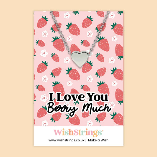 I Love You Berry Much - Heart Necklace - J317
