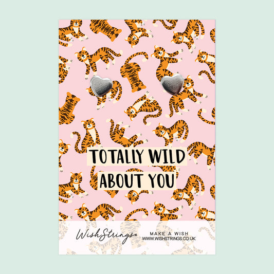 Wild about you - Heart Stud Earrings | J318