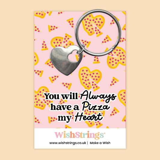 Pizza My Heart - Heart Keyring - J320