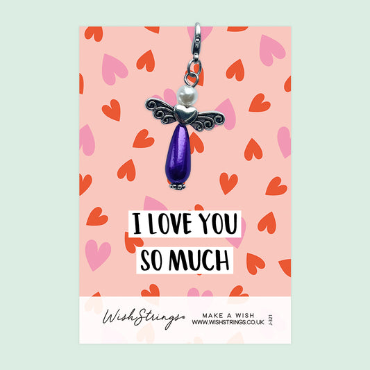 Love You -  Wish Angels, Clip on Keepsake | J321