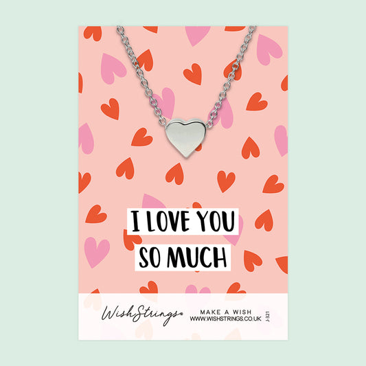 Love You - Heart Necklace - J321