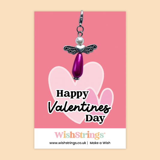 Happy Valentines Day -  Wish Angels, Clip on Keepsake | J322