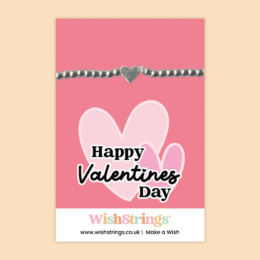 Happy Valentines Day - Heart Beaded Bracelet - J322