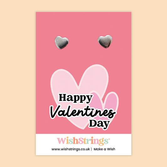 Happy Valentines Day - Heart Stud Earrings | J322