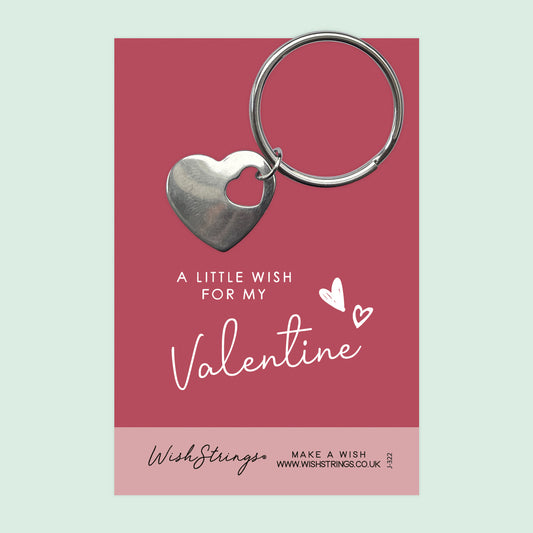 Valentines - Heart Keyring - J322