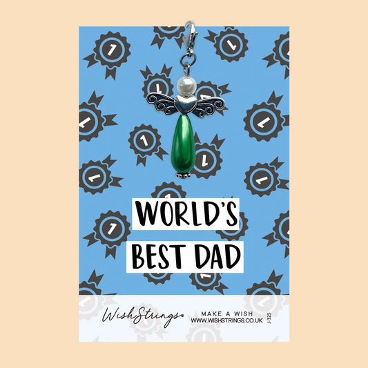 Best Dad -  Wish Angels, Clip on Keepsake | J325