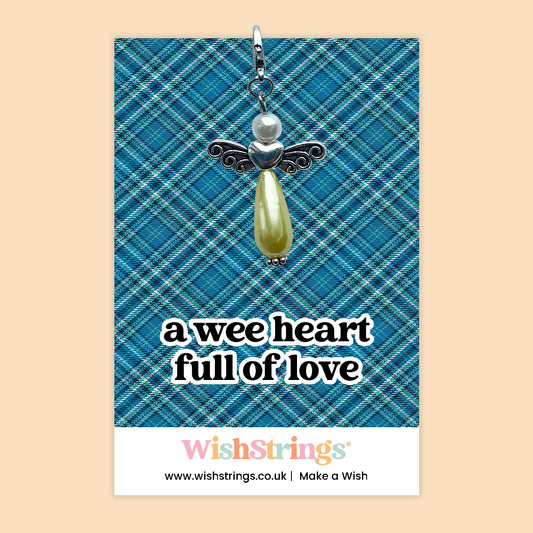 Wee Heart, Scottish -  Wish Angels, Clip on Keepsake | J327