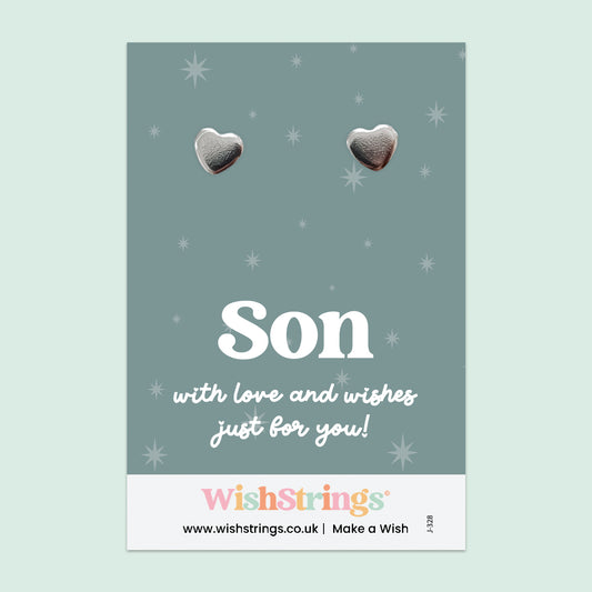 Son - Heart Stud Earrings | J328