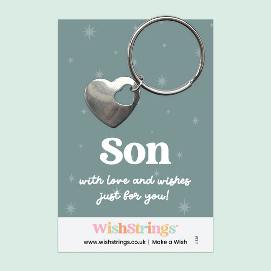 Son - Heart Keyring - J328