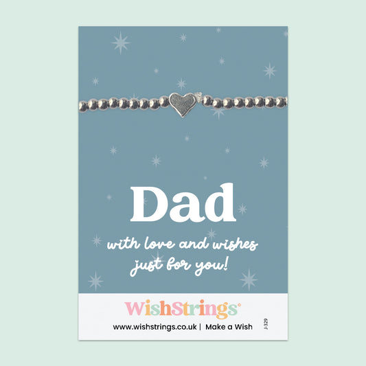 Dad - Heart Beaded Bracelet - J329