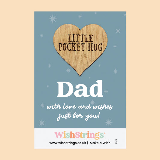 Dad - Oak Pocket Hug Token | J329