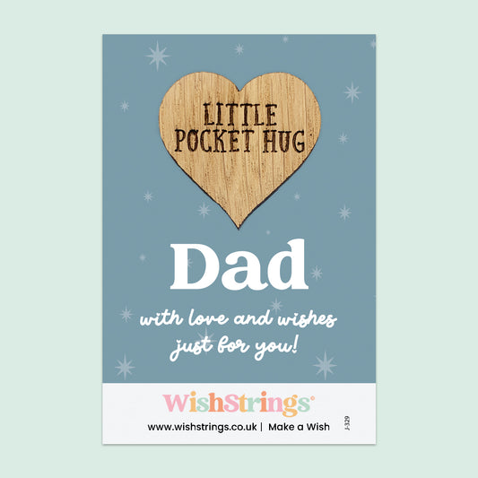Dad - Oak Pocket Hug Token | J329