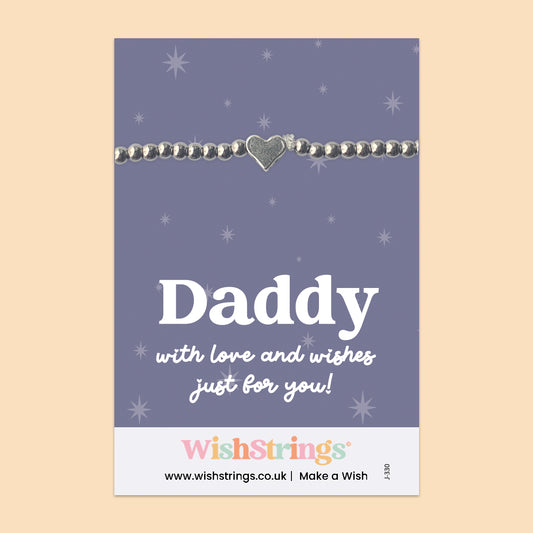 Daddy - Heart Beaded Bracelet - J330
