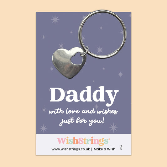 Daddy - HEART KEYRING - J330