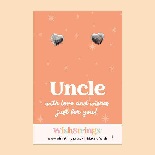 Uncle - Heart Stud Earrings | J332