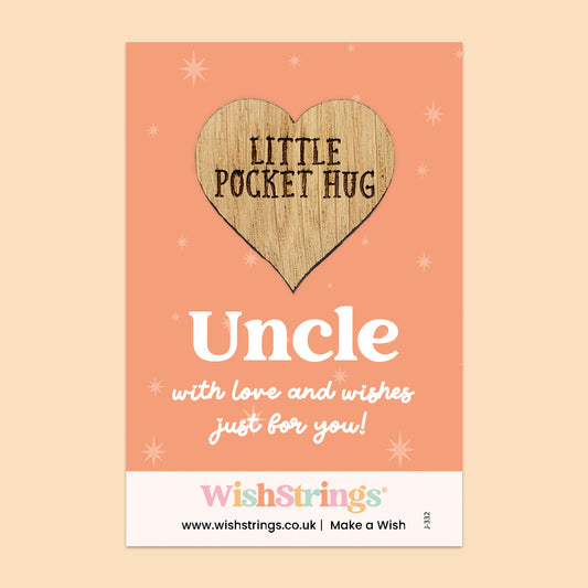 Uncle - Oak Pocket Hug Token | J332