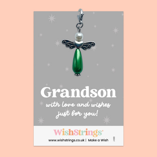 Grandson -  Wish Angels, Clip on Keepsake | J333