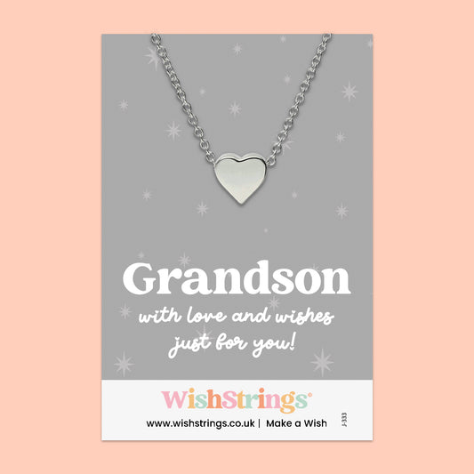 Grandson - Heart Necklace - J333