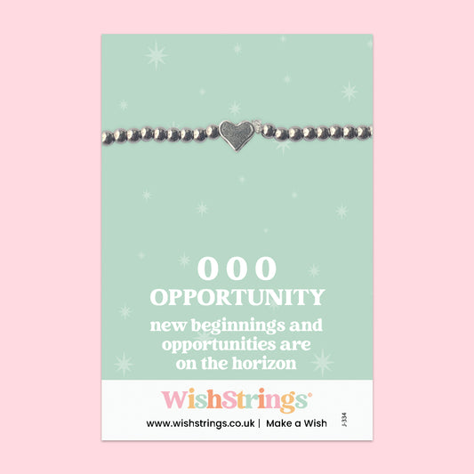 Angel Numbers, 000 - Heart Beaded Bracelet - J334