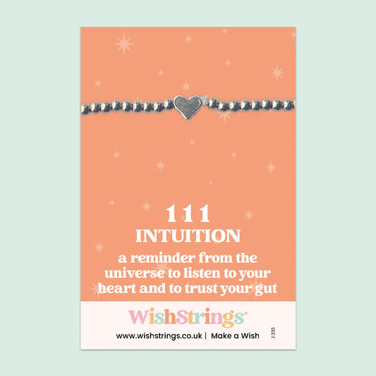 Angel Numbers, 111 - Heart Beaded Bracelet - J335