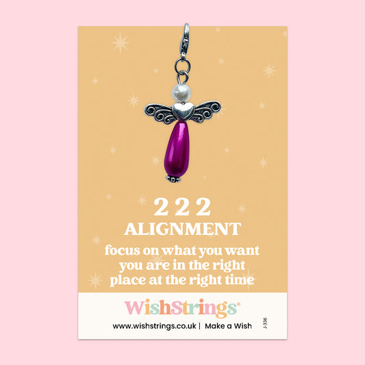 Angel Numbers, 222 -  Wish Angels, Clip on Keepsake | J336