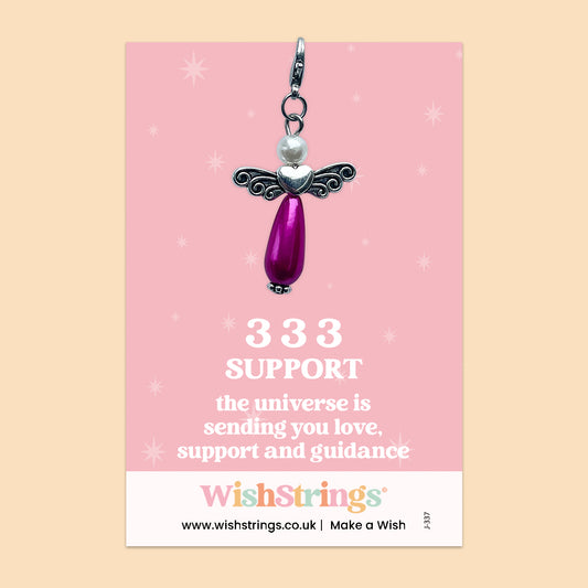 Angel Numbers, 333 -  Wish Angels, Clip on Keepsake | J337
