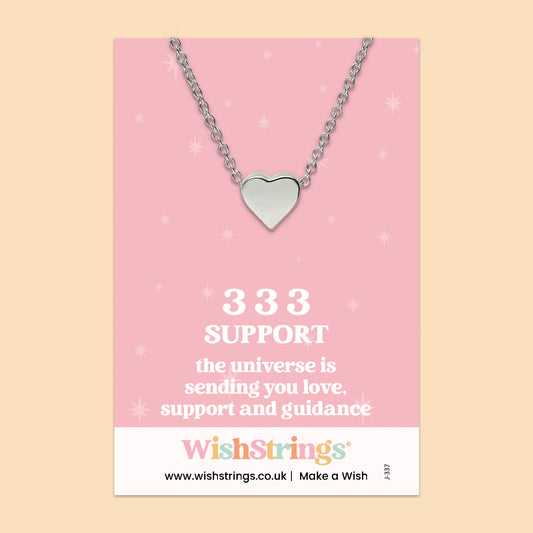 Angel Numbers, 333 - HEART NECKLACE - J337