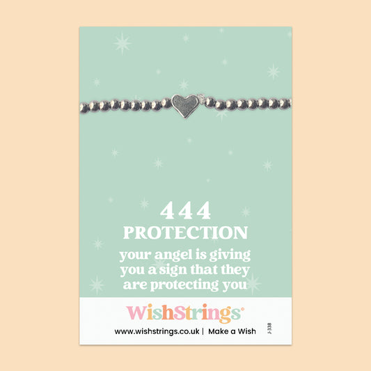 Angel Numbers, 444 - Heart Beaded Bracelet - J338