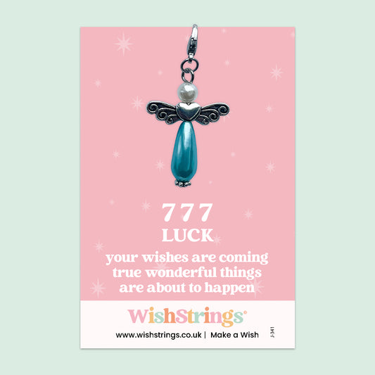 Angel Numbers, 777 -  Wish Angels, Clip on Keepsake | J341