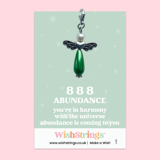 Angel Numbers, 888 -  Wish Angels, Clip on Keepsake | J342
