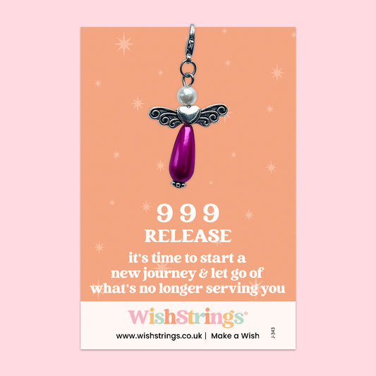 Angel Numbers, 999 -  Wish Angels, Clip on Keepsake | J343
