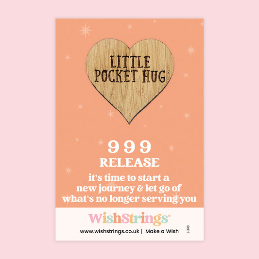 Angel Numbers, 999 - Oak Pocket Hug Token | J343