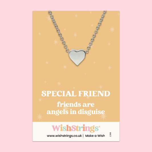 Angel Numbers, Special Friend - HEART NECKLACE - J344