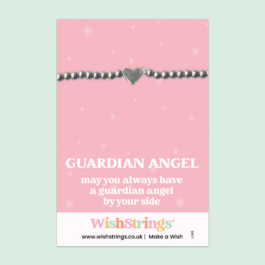 Angel Numbers, Guardian Angel - Heart Beaded Bracelet - J345