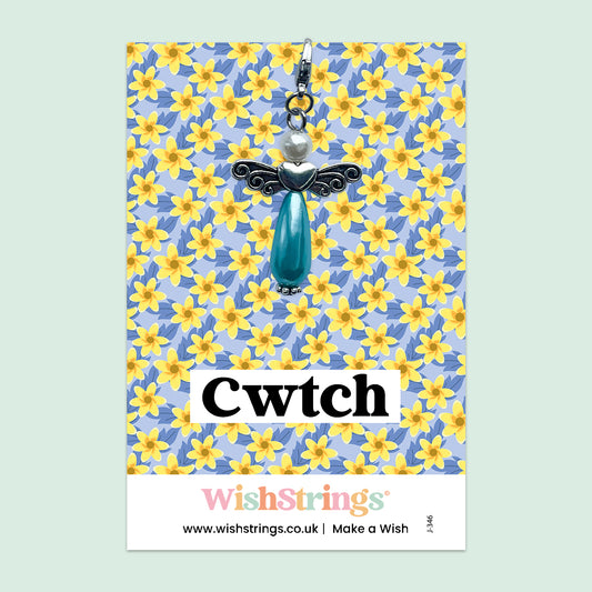 Cwtch, Welsh -  Wish Angels, Clip on Keepsake | J346