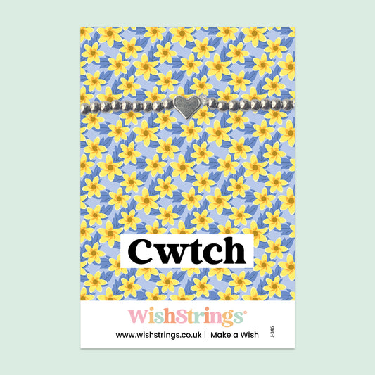 Cwtch, Welsh - Heart Beaded Bracelet - J346