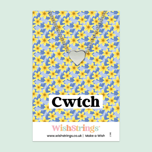Cwtch, Welsh - HEART NECKLACE - J346