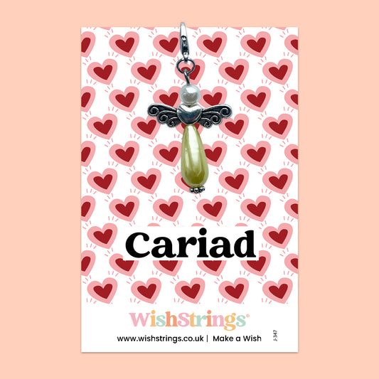 Cariad, Welsh -  Wish Angels, Clip on Keepsake | J347