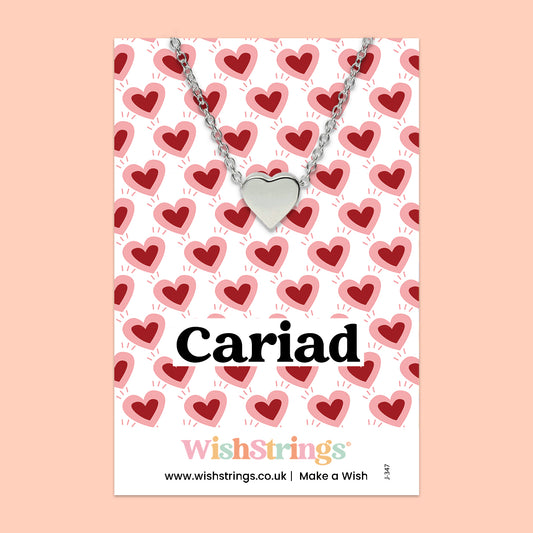 Cariad, Welsh - HEART NECKLACE - J347