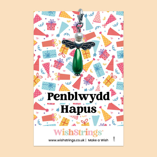 Penblwydd Hapus, Welsh -  Wish Angels, Clip on Keepsake | J348