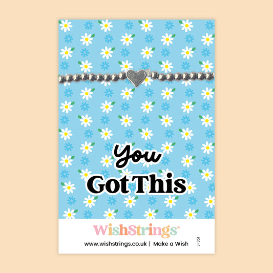 You Got This - Heart Beaded Bracelet - J351