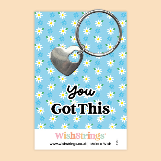 You Got This - Heart Keyring - J351