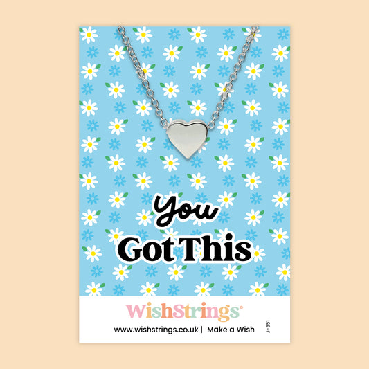 You Got This - Heart Necklace - J351