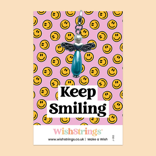 Keep Smiling -  Wish Angels, Clip on Keepsake | J352
